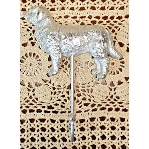 Metal Dog Wall Coat Hook Golden Retriever 7" x 5"